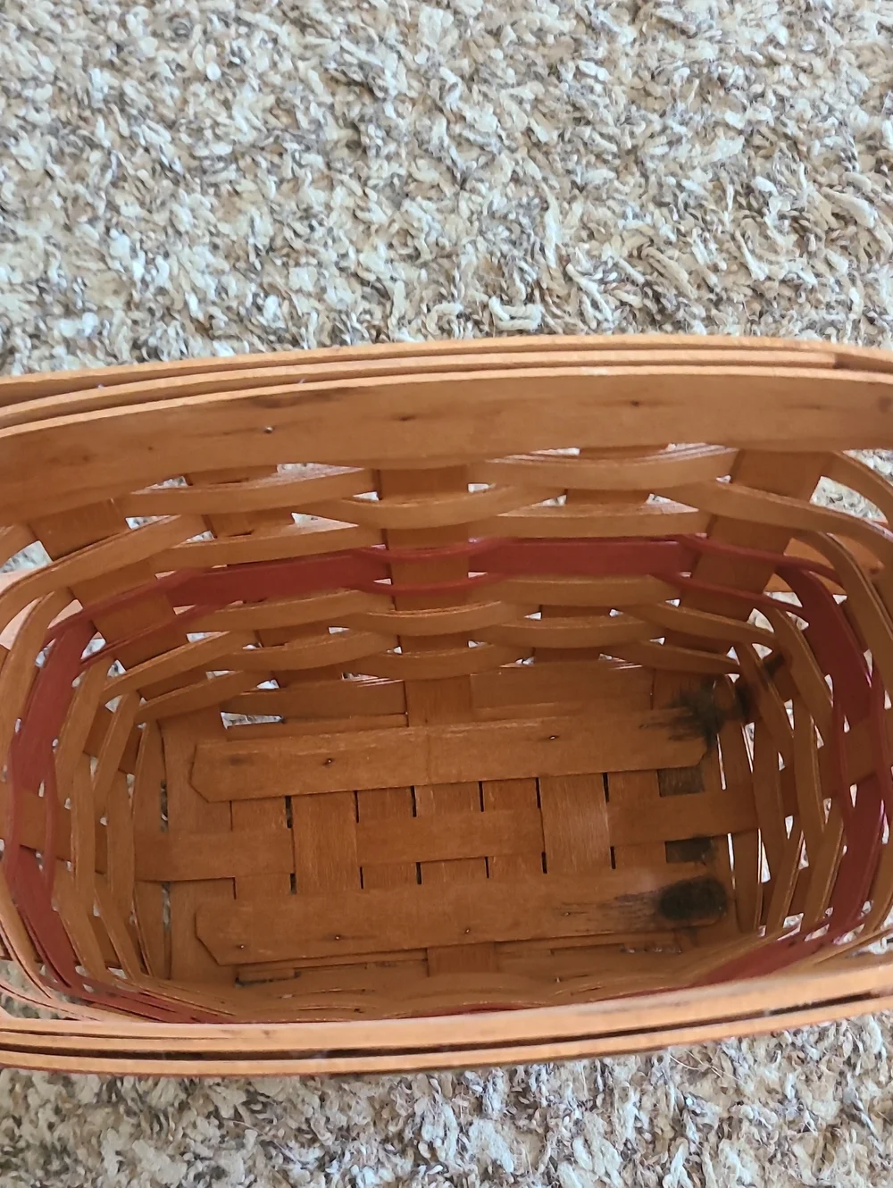 LONGABERGER CHRISTMAS COLLECTION HOLIDAY MEMORY BASKET 1989